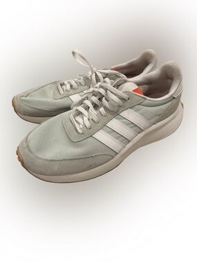 adidas Light Green and White Athletic Sneakers